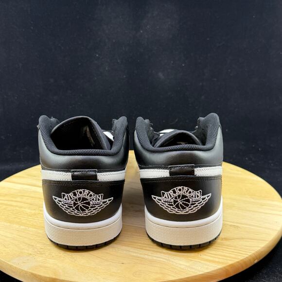 Nike Air Jordan 1 Low Black Summit White Sneaker Men's Shoe Size 10 553558-043 - Picture 6 of 7